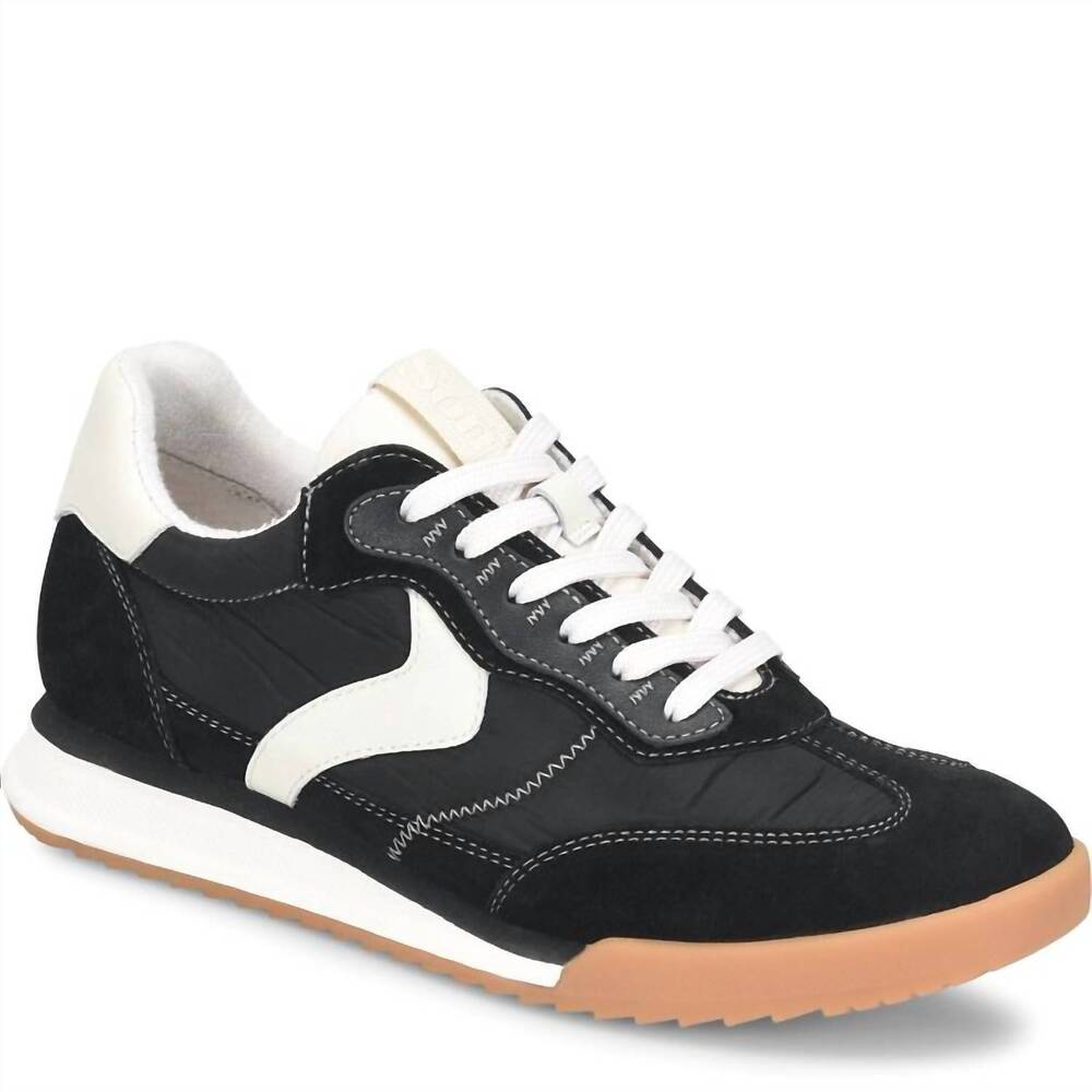 NEW SOFFT women's kat sneakers in black multi